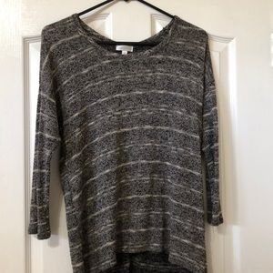 Long sleeve striped dress shirt